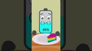 Rainbow Food Mukbang Asmr | NCR Animation #asmr #mukbang #shorts
