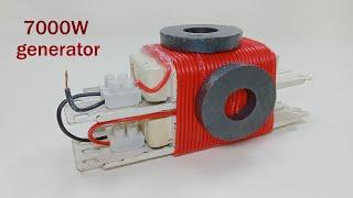 self-running machine how to make 220V free electricity energy generator for home 2025