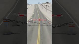 Cars Bollard Chain Barriers Crash – BeamNG.drive