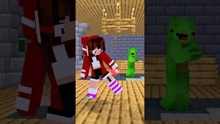 JJ shot love to Mikey instead of JJ's sister - MAIZEN Minecraft Animation #shorts
