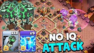 NO IQ ATTACK STRATEGY TH16| TH16 LAVA LOON ATTACK STRATEGY| LAVA LOON STRATEGY CLASH OF CLANS