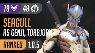 LG Seagull Replay - As Genji and Torbjorn on Numbani / Overwatch [PC] High Ranked Gameplay