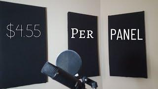 How I Made DIY Acoustic Panels For Under 5 Dollars A Panel