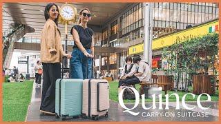 Quince Front Pocket Carry-On Suitcase 21" Review + What We Pack