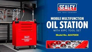 Sealey Mobile Multifunction Oil Station – The Ultimate Oil Change Solution!