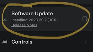 Forcing my Tesla Model 3 to do software update check.