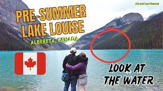 Lake Louise in Pre-Summer | Quick Tour to the Turquoise Colored Majestic Lake of Alberta Canada