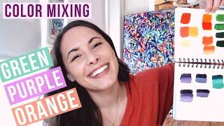 Acrylic Color Mixing: Secondary Colors Made Easy