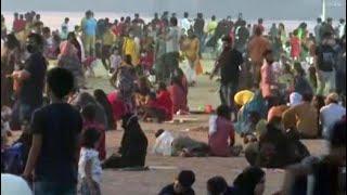 Watch: Huge Crowd At Mumbai Beach Despite Order On Large Gatherings