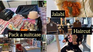 Packning to go  to our dream country for Trip|| Hair Cut || America sa ae Jalabi.