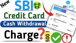 SBI Credit Card Cash Withdrawal Charges | SBI Card ATM Cash Charges 2024 | #Credit_card_cash_fees