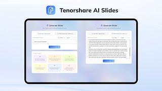 Tenorshare AI Slides | Free AI Presentation Maker for Professional Slides in Minutes