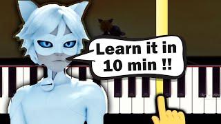 Miraculous - Cat Blanc Ending - EASY Piano tutorial