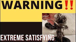 WARNING!!!! *EXTREMELY SATISFYING* DRAINAGE HAIR UNCLOGGING