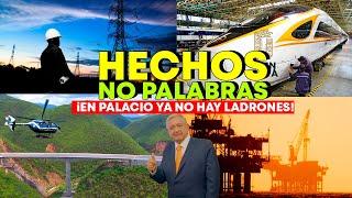 Mire!AMLO unico Presidente en la historia de Mexico que habla con hechos no Palabras!