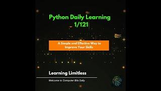 Python Programming   Daily Learning and Challenges   1