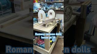 Romany caravan dolls house pt 28 #palletwood #scrapwood #dollshouse