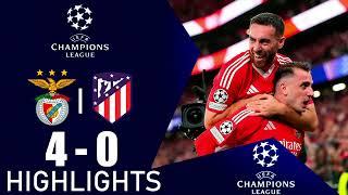 Benfica x Atlético Madrid 4-0 RESUMO & Highlights | Liga dos Campeões UEFA 2024