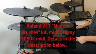 Roland V71 "Modern Brushes". Full details in the description below