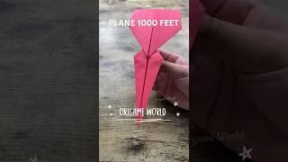 PAPER PLANE 1000 FEET FLYING ORIGAMI FOLDING | DIY COOL PAPER AIRPLANE EASY TUTORIAL CRAFTING