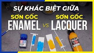 Phân biệt sự khác nhau giữa sơn gốc ENAMEL và gốc LACQUER | phương pháp REVERSE WASH sơn mô hình