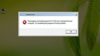 How to Fix MSVCP100.dll Missing Error.