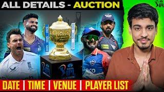 IPL 2025 Auction : ANDERSON aaya h!  Mega Auction Date, Time, Venue, Players List | Full Details!