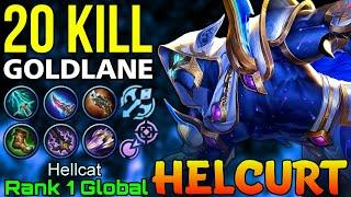 20 Kills Helcurt Goldlane Monster - Top 1 Global Helcurt by Hellcat - Mobile Legends