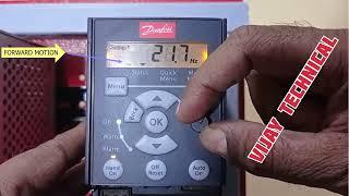 danfoss vfd digital input || output parameter settings || danfoss vfd frequency setting