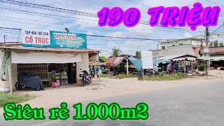 Giá rẻ 190 TRIỆU mua ngay 1.000m2 SHR nằm giữa chợ và ủy ban xã không quá 2km cách xóm nhà chỉ 200m