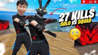 27 Kills Solo Vs Squad Gameplay with Black Bunny  Tonde Gamer - Free Fire Max