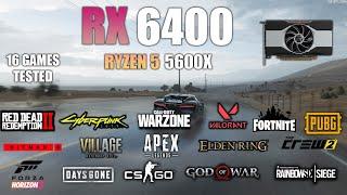 RX 6400 : Test in 16 Games - AMD RX 6400 Gaming