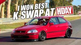 I WON BEST KSWAP AT HONDA DAY