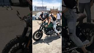 SHE'S GREEN & MEAN! BMW R100 By Beatrize Guiraun