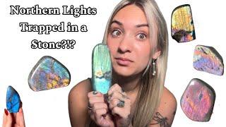 Unboxing Labradorite Crystals While I Teach You About the Stone!!