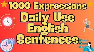 Learn Daily Use English Sentences I I English Speaking Practice Daily Use Sentences