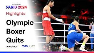 Algerian boxer Imane Khelif wins after just 46 seconds | #Paris2024