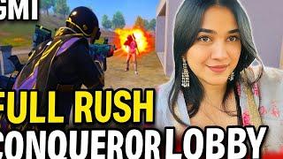 Full Rush Madness in Conqueror Lobby | NS Hanshika @JONATHANGAMINGYT #bgmi #pubgmobile #girlgamer