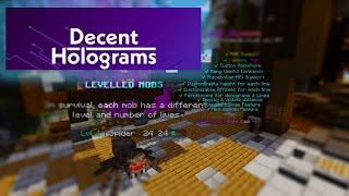 DecentHolograms Plugin [FREE] | Minecraft Hologram plugin