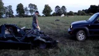 Stock Liberty Car Crush.. sorta. Redneckfest '09