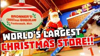 WORLD'S LARGEST CHRISTMAS STORE! Bronner's Christmas Wonderland in FRANKENMUTH