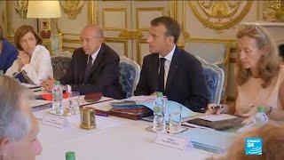 Macron focuses on reforms in his first cabinet meeting after holidays