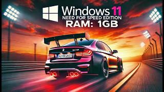 Windows 11 24h2 Need For Speed Edition | Windows 11 Lite