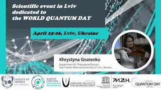 Khrystyna Gnatenko: "Practical usage of quantum computers. Quantum music"