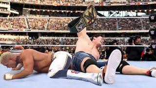 wwe john cena the and rock attack on cody Rhoades SmackDown - wwe SmackDown live