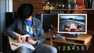 Fernando Alonso Germany & Great Britain 2010 lap on slide guitar