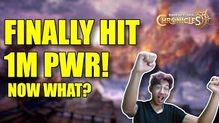 I Hit 1M PWR 100% F2P! Now What? Summoners War Chronicles