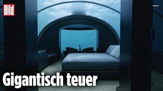 Luxushotel lockt mit Unterwasser-Schlafzimmer