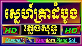 ស្នេហ៍គ្រាដំបូង ភ្លេងសុទ្ធ, snae krea domboung karaoke cambodia karaoke cover new Yamaha PSRs770