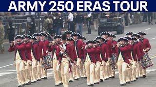 Army 250 Parade Eras Tour: showcasing the US Military throughout the 250 years of History.